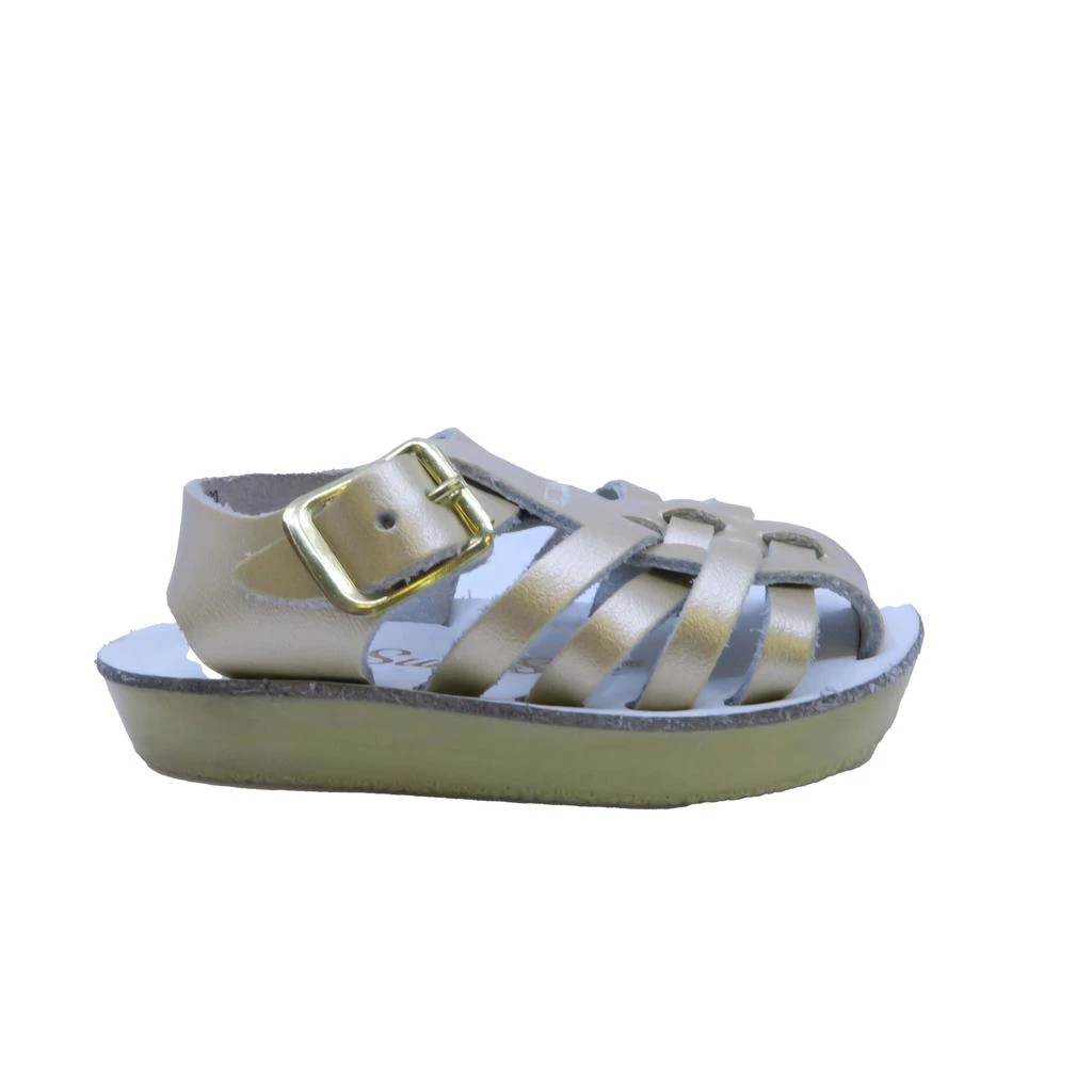 Hoy Saltwater Girls Gold Sandals
