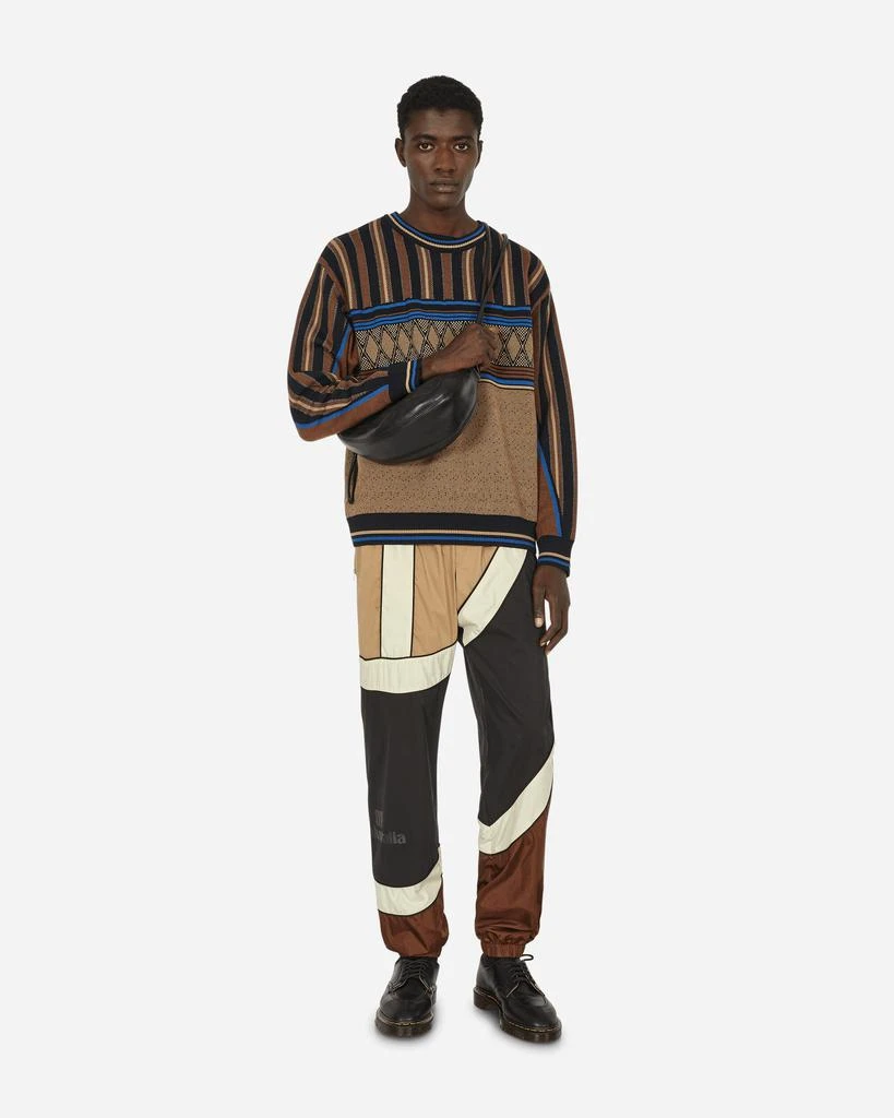 Ahluwalia Kuti Knitted Crewneck Sweater Brown 4