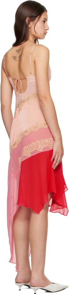 GUIZIO Pink Leah Midi Dress 3