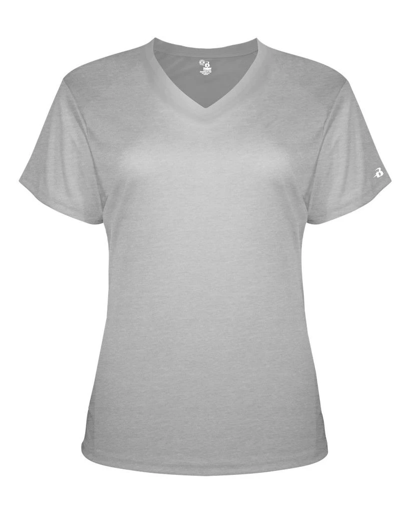 Badger Women’s Triblend Performance V-Neck Short Sleeve T-Shirt 18