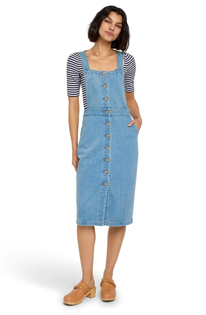 Faherty Remi Organic Cotton Blend Denim Dress 3