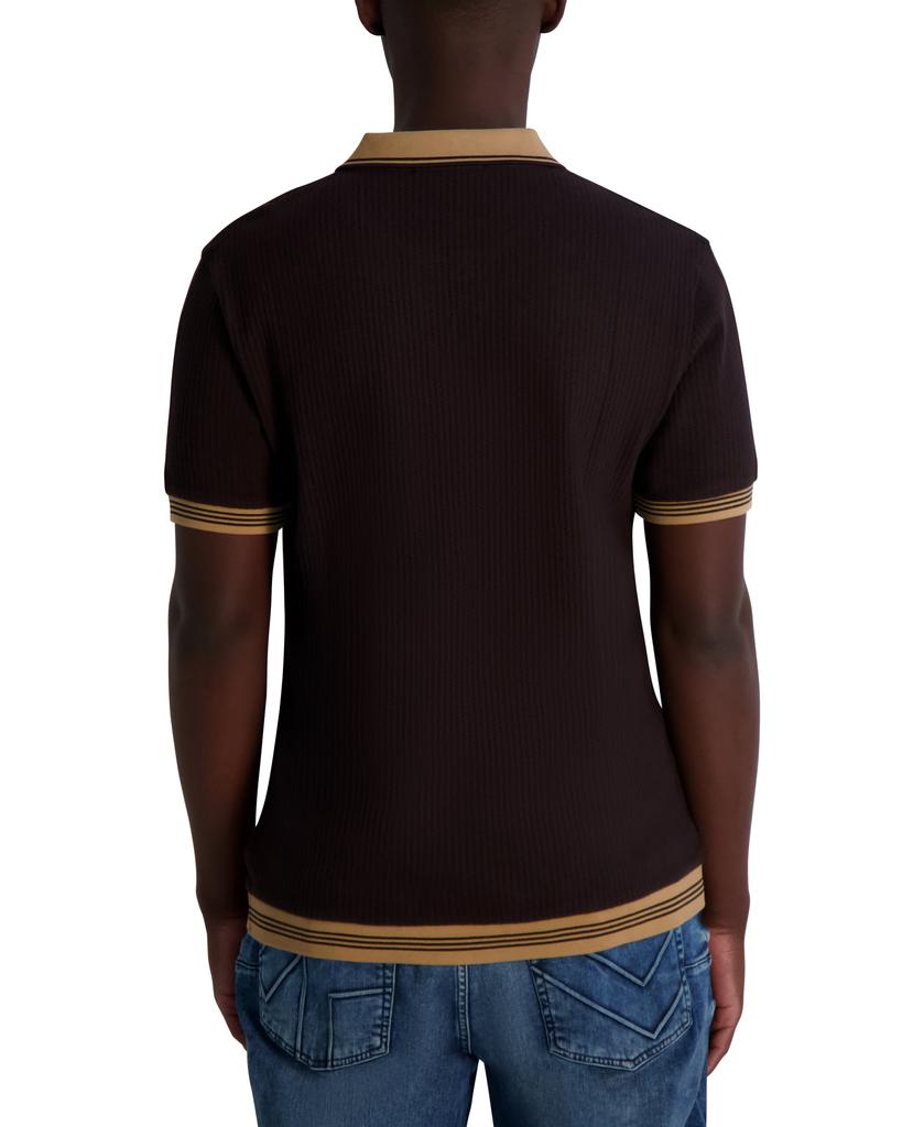 Karl Lagerfeld Paris TEXTURED JOHNNY COLLAR POLO