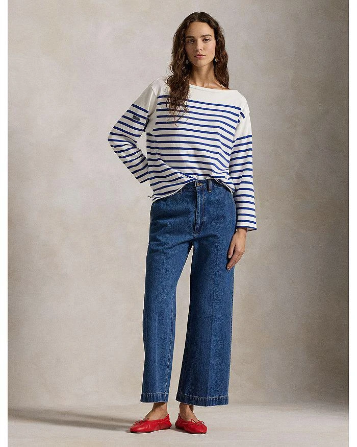 Ralph Lauren Lauren Ralph Lauren Wide Leg Crop Jeans in Blue 2