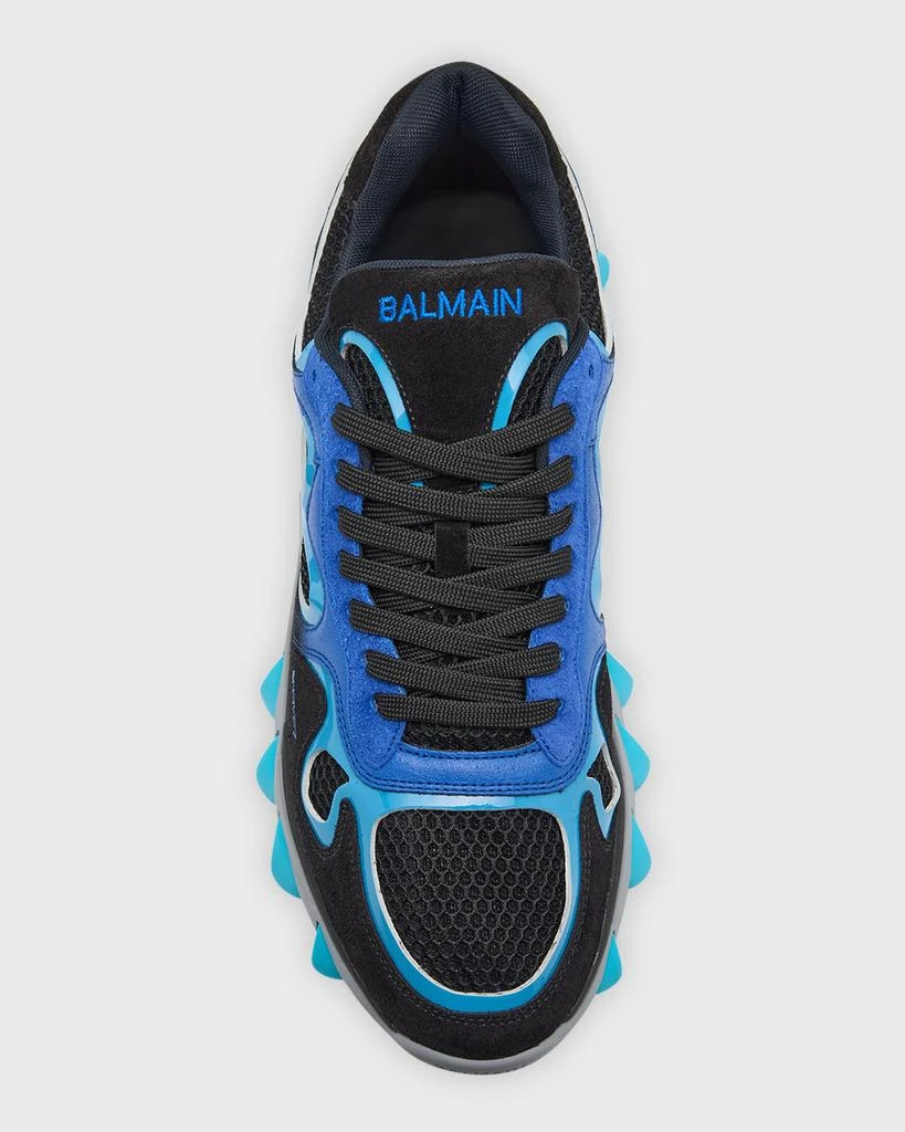 Balmain Men's Mixed-Media B-East Sneakers 6