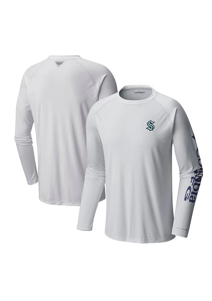 Columbia NHL Seattle Kraken Terminal Tackle Omni-Shade Raglan Long Sleeve T-Shirt