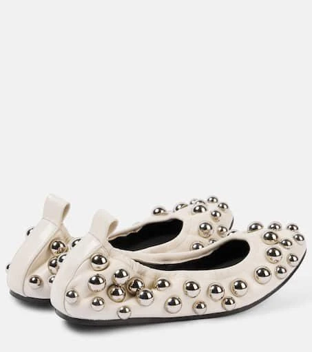 Isabel Marant Belna studded leather ballet flats 3