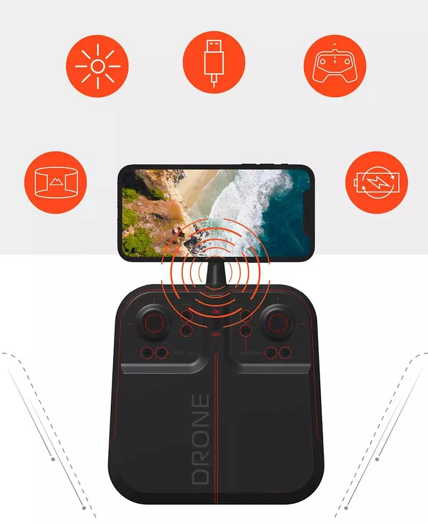 Sharper Image Streaming Camera Mach X-Video Drone 5