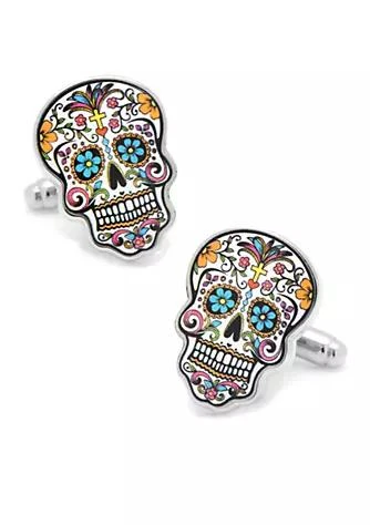 Cufflinks Inc. Day of The Dead Skull Cufflinks