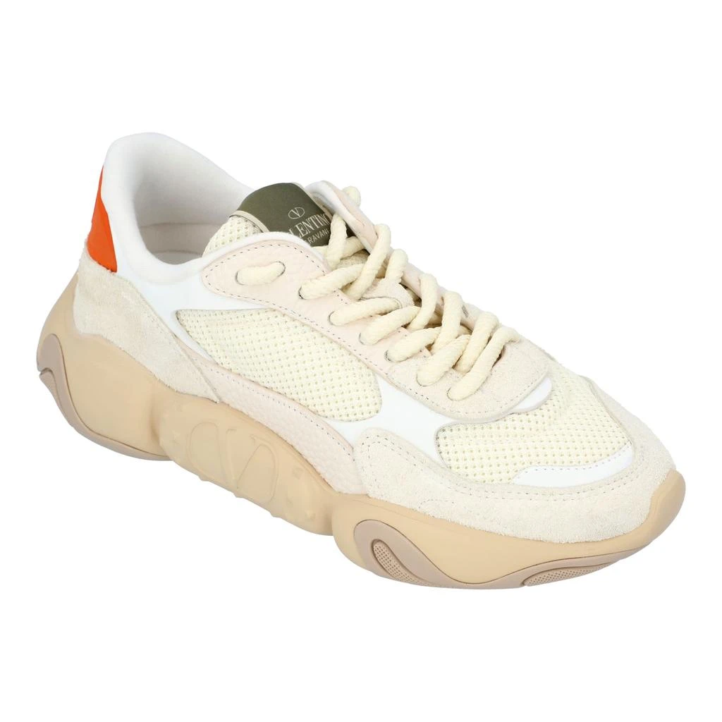 Valentino Valentino „Bubbleback“ sneakers in off-white Mesh with suede deatils 5