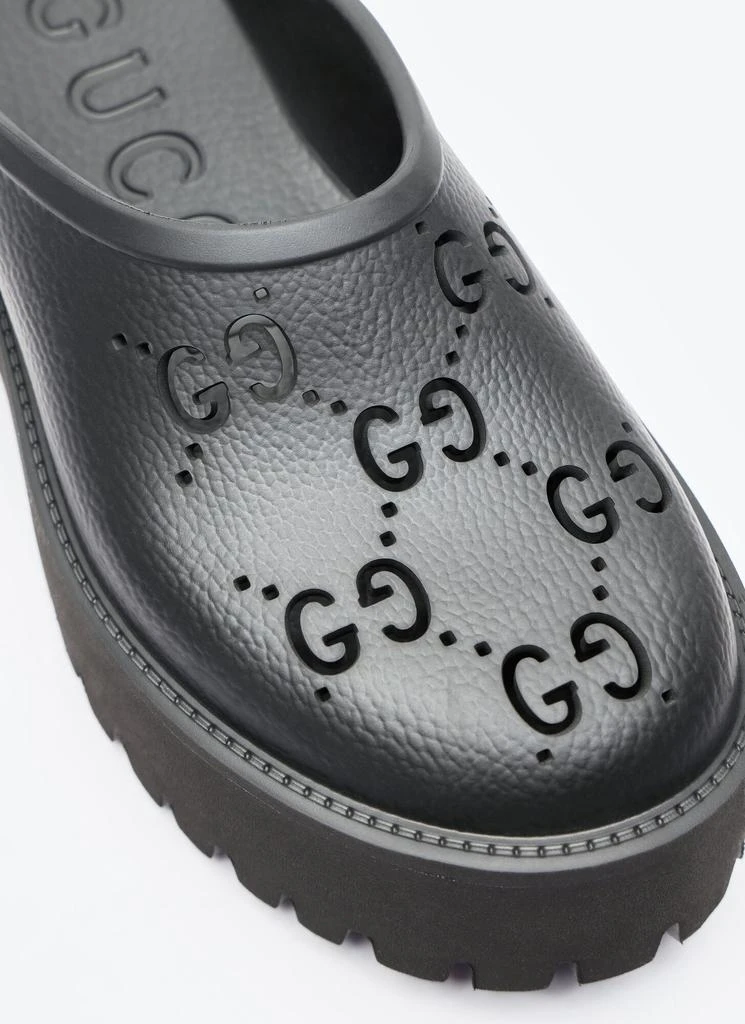 Gucci Perforated G Platform Mules 2
