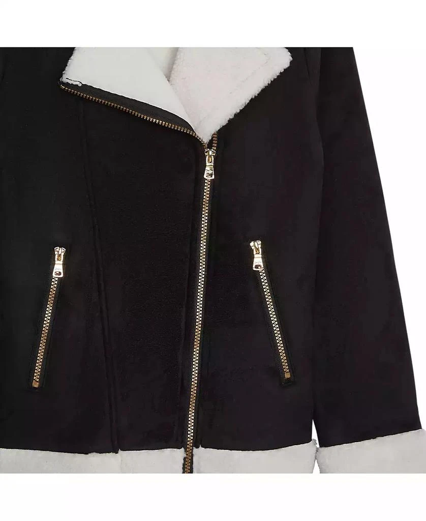 Jessica Simpson Girls 4-6X Fashion Faux Suede Moto Jacket 2