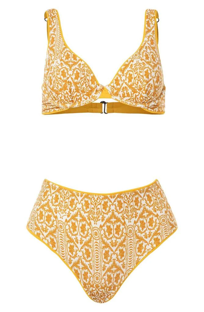 Maaji Amber Yellow Macarenna Reversible Underwire Bikini Top 5