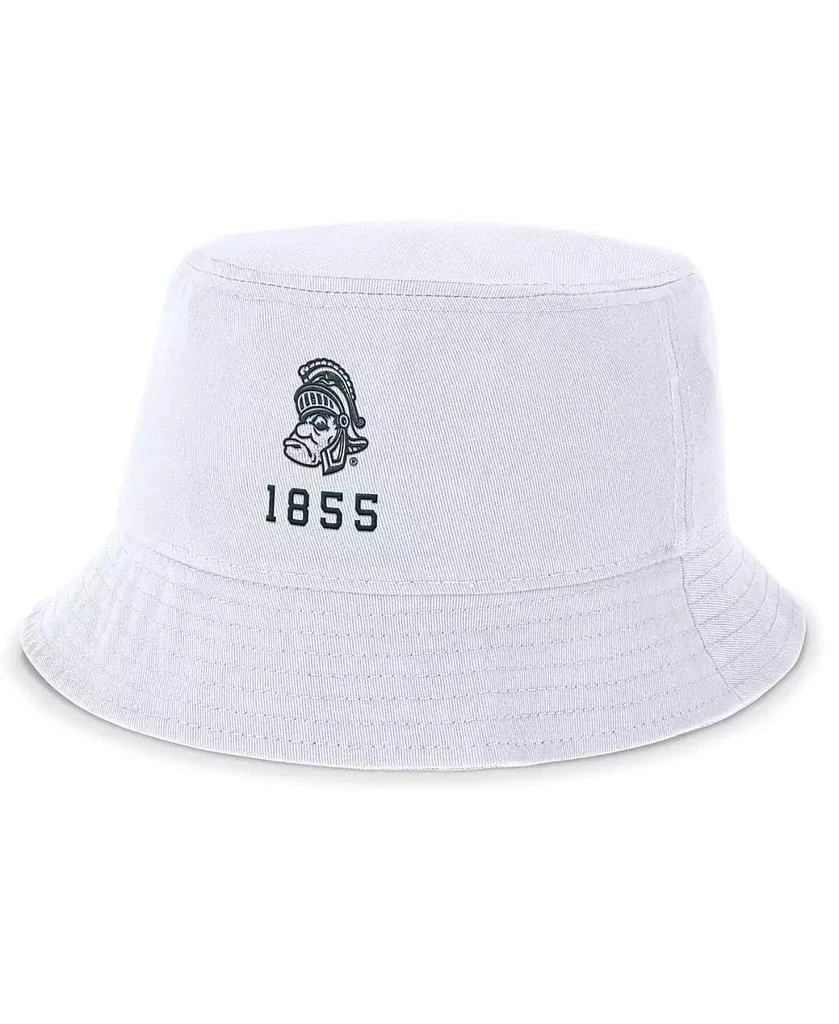 NIKE Men's White Michigan State Spartans Legacy Apex Bucket Hat 1