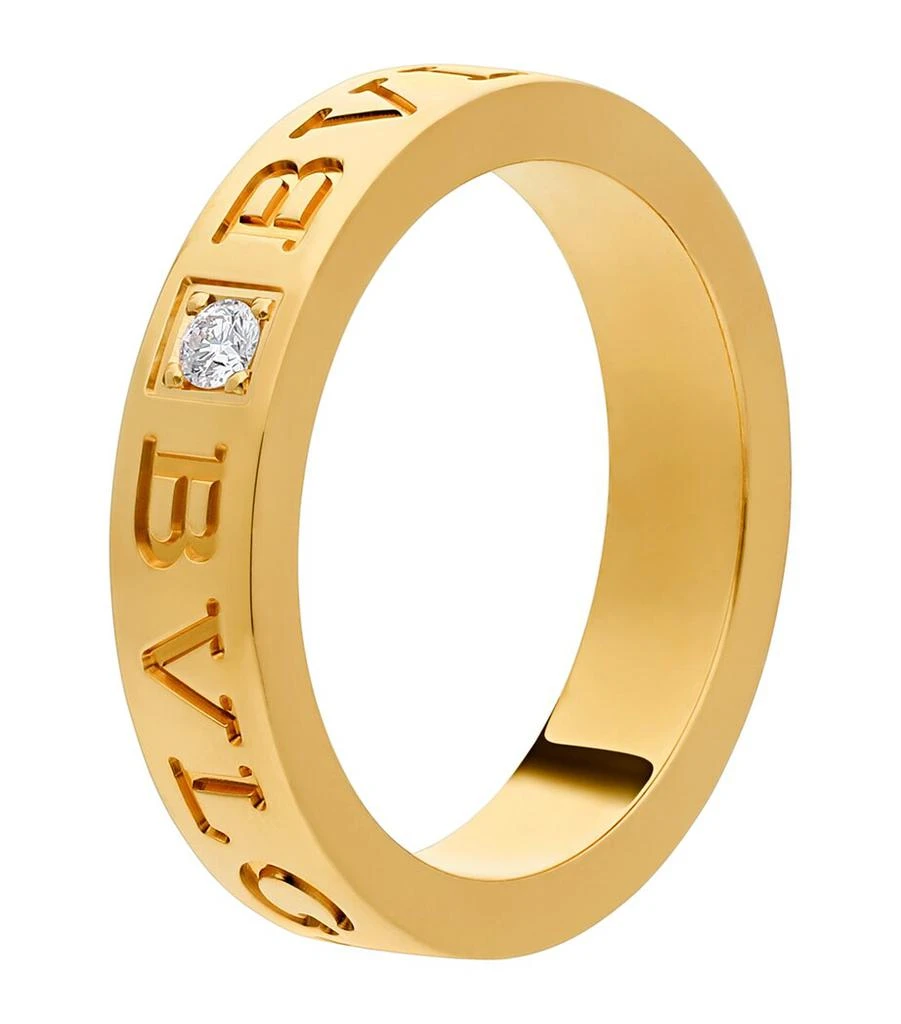 BVLGARI Yellow Gold and Diamond B.zero1 Ring 1