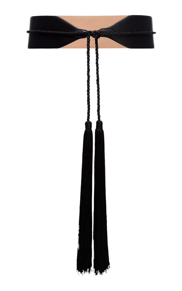 Alaïa ALAÏA Tasseled Leather Bustier Belt - Moda Operandi