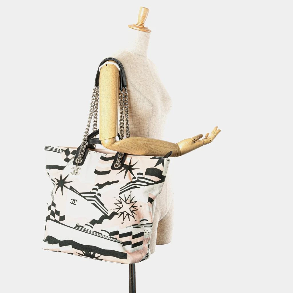Chanel Chanel Pink Canvas La Pausa Bay Shopping Tote 14