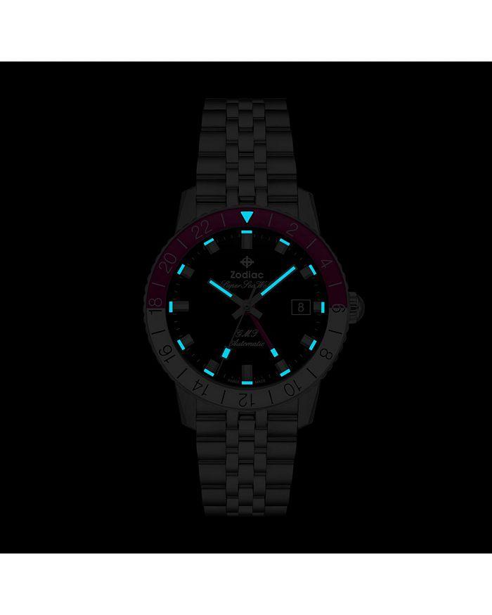 ZODIAC GMT Automatic Stainless Steel Watch, 37mm