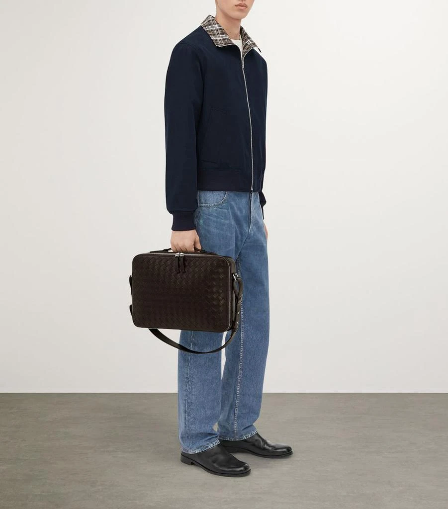 Bottega Veneta Slim Intrecciato Leather Getaway Briefcase 5