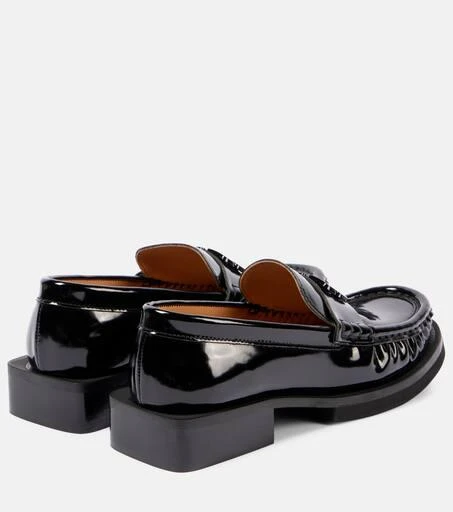 Ganni Logo faux leather loafers 3