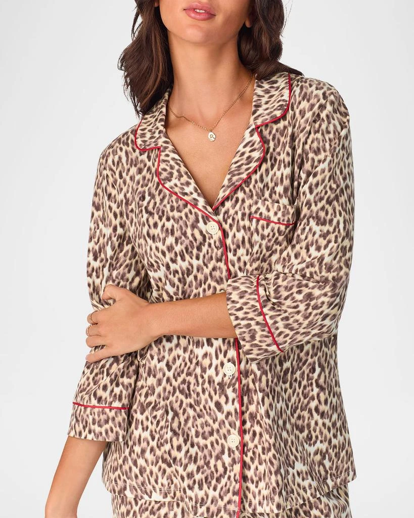 BedHead Pajamas Cropped Organic Cotton Jersey Pajama Set 5