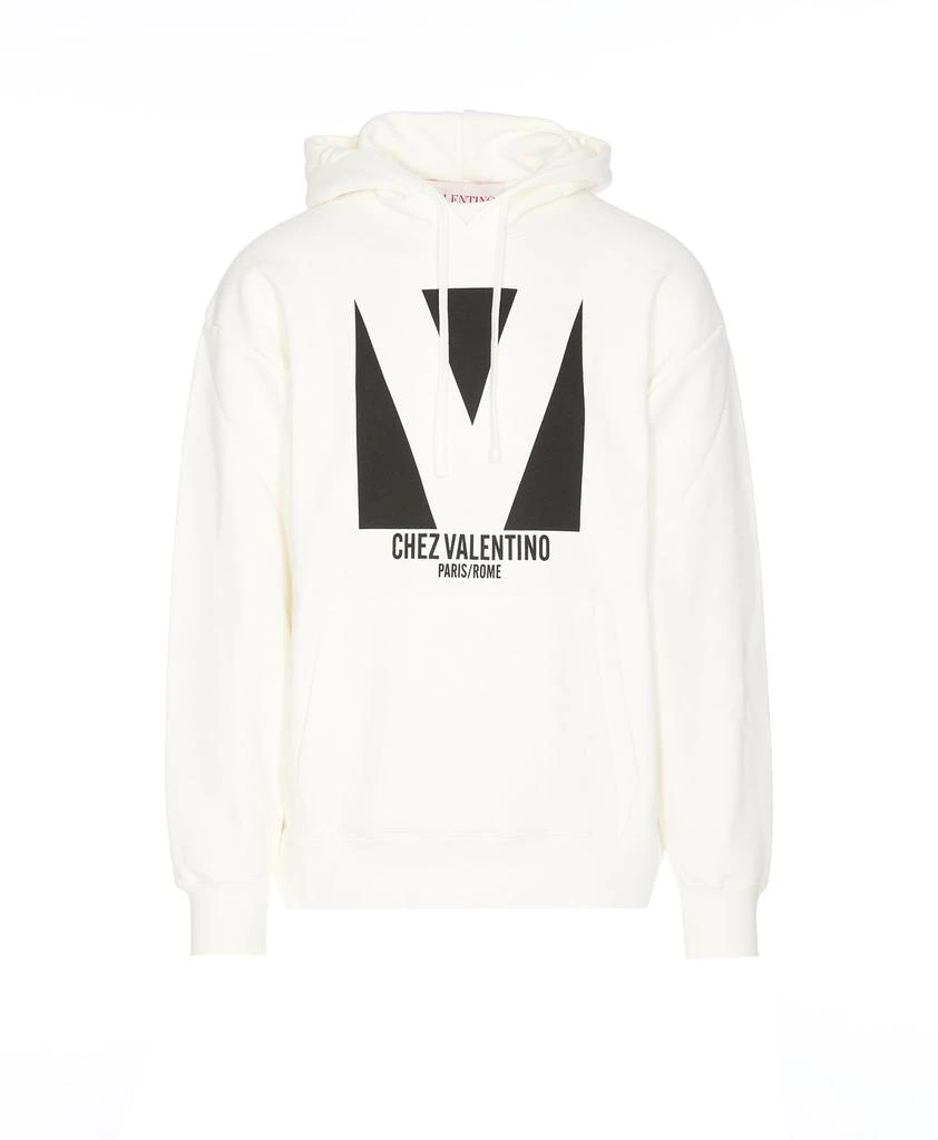 Valentino Valentino Chez Valentino Drawstring Hoodie from Cettire