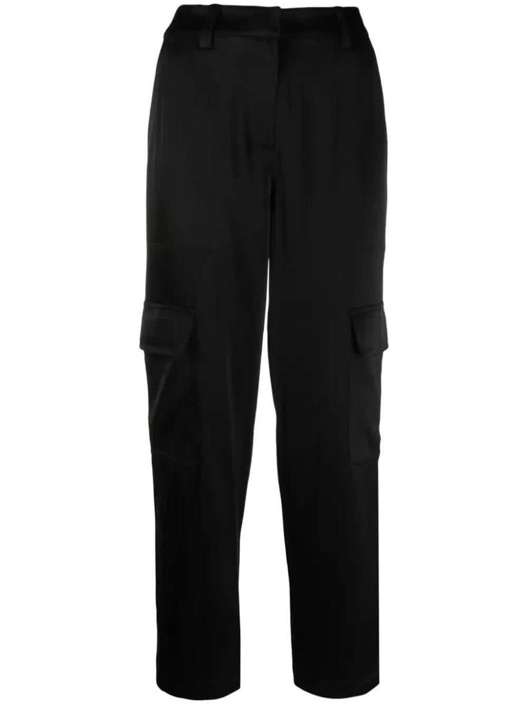 パンツ Michael Kors Black Pants with Belt Loops in Leather Woman Michael Michael Kors Black Pants With Belt Loops In Leather