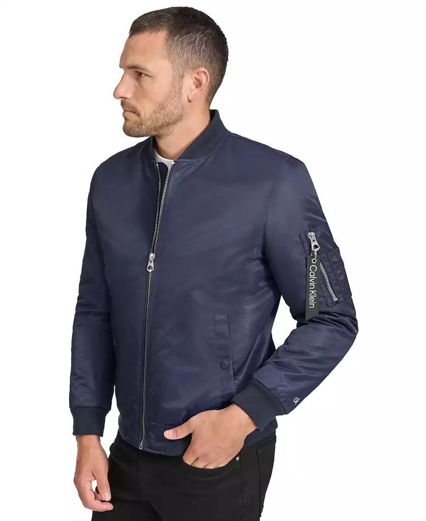 Mens classic ma-1 nylon bomber deals jacket