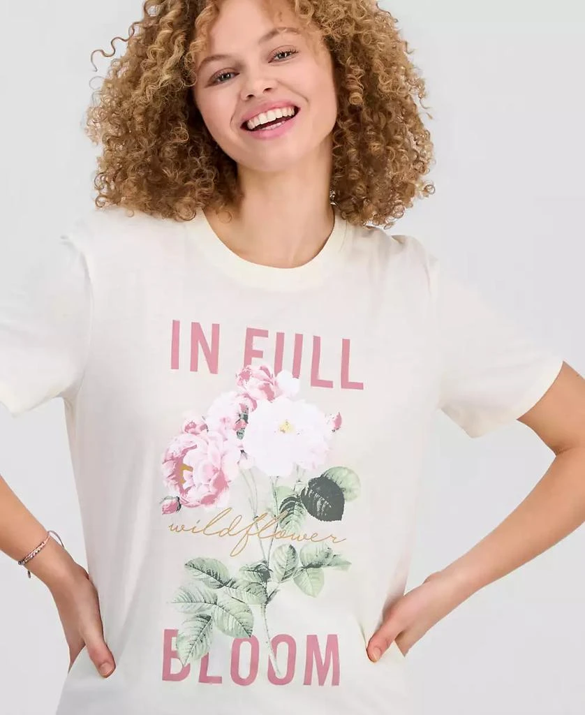 Self Esteem Juniors
 In Full Bloom Floral Graphic Crewneck T-Shirt 4