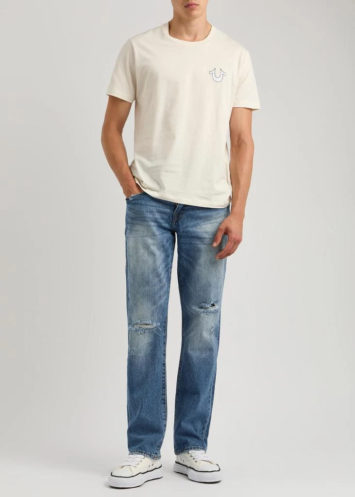 True Religion Ricky distressed straight-leg jeans 4