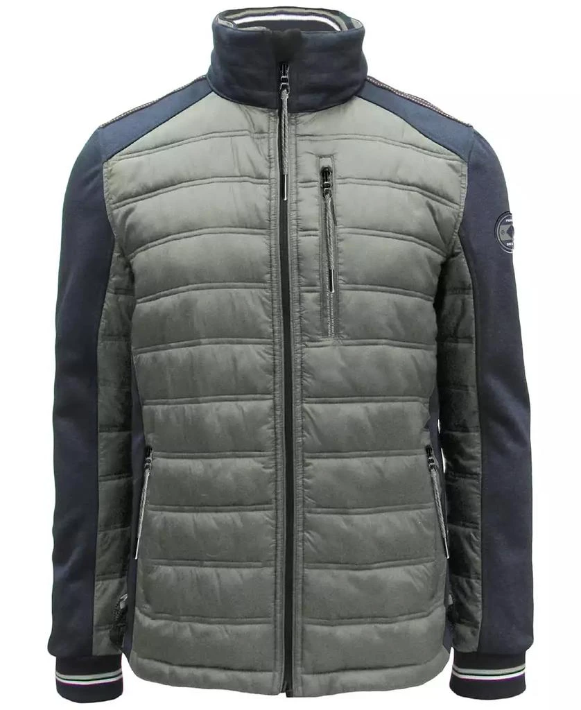 Point Zero Men
s Textured Stowable-Hood Jacket 1