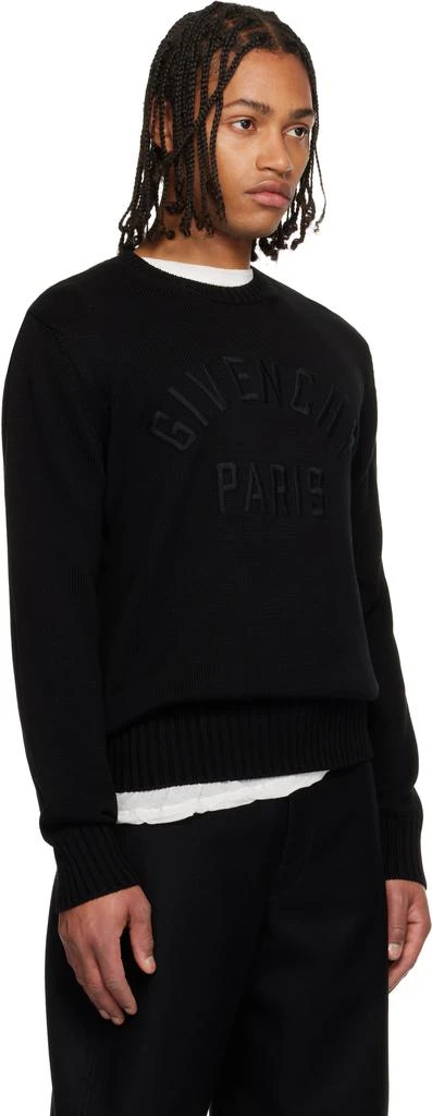Givenchy Black Cotton Knit 
GIVENCHY Paris
 Embroidery Sweater 2
