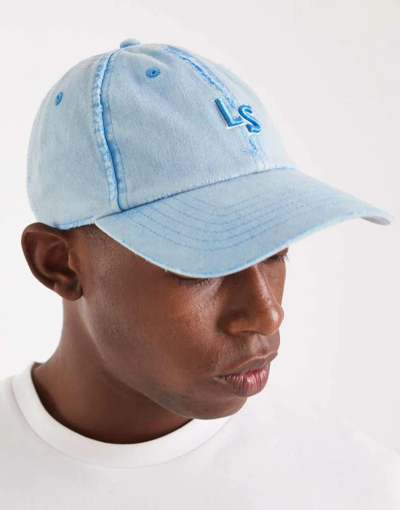 Levi
s Levi
s LS monogram logo cap in washed blue