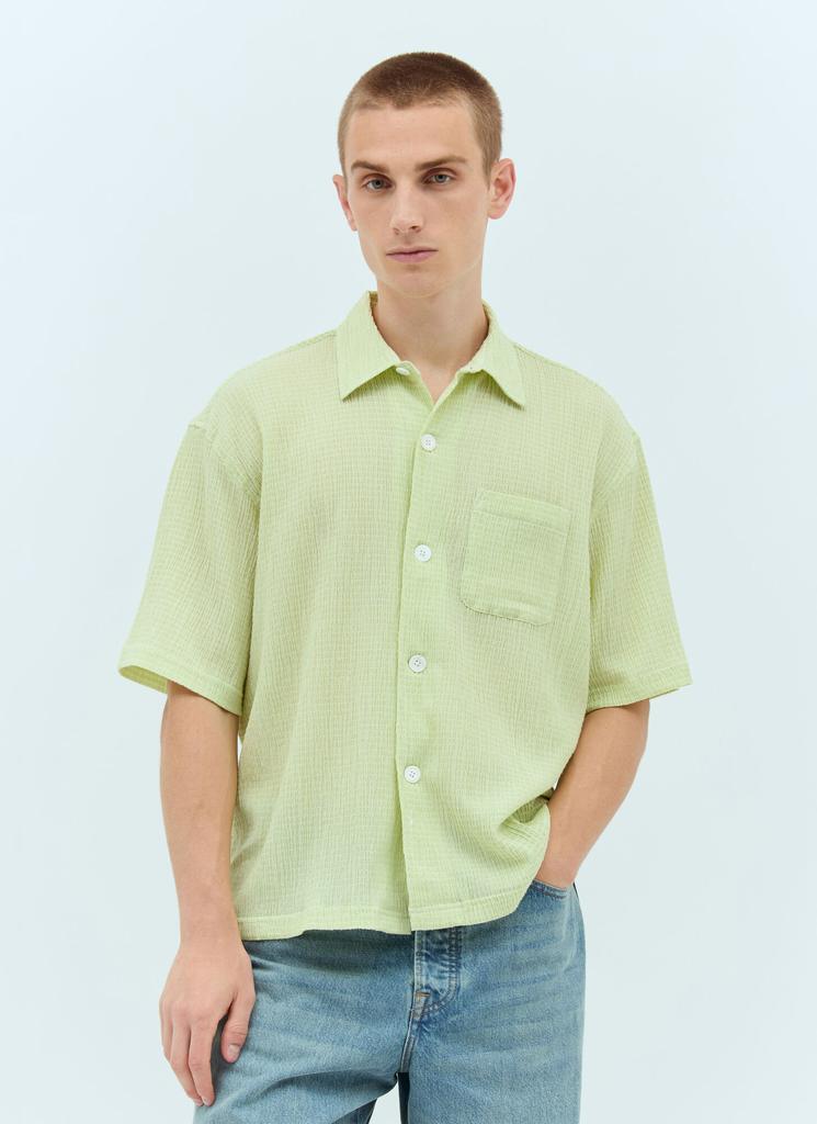 トップス 23SS Stussy CONTRAST PICK STITCHED SHIRT sts0348005_blk_00.jpg