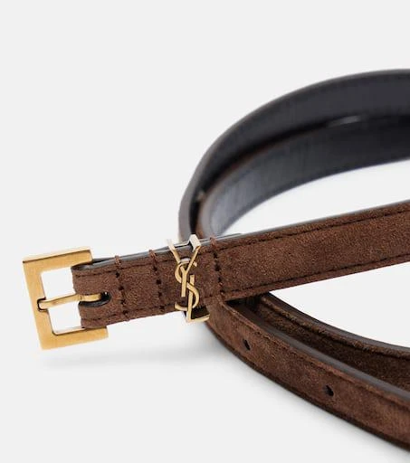 Yves Saint Laurent Cassandre suede belt 3