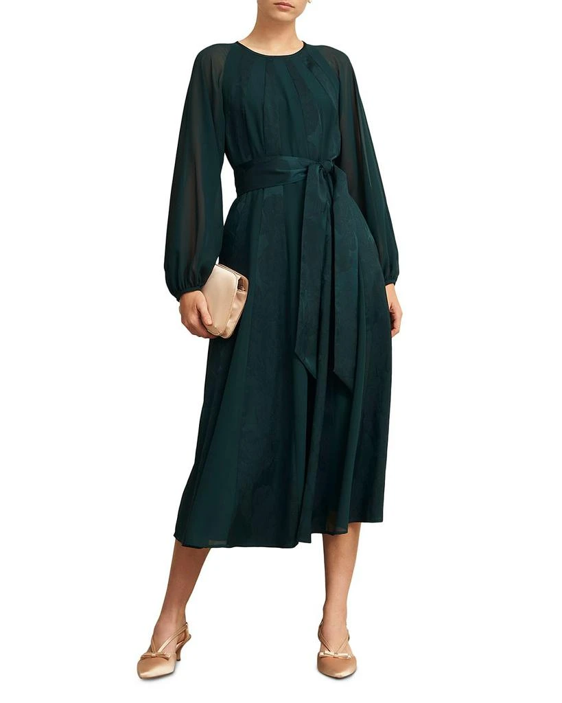 hobbs lois embroidered midi dress Embroidered Lace Overlay Dress M21974 – JAMES & LEO main image 1