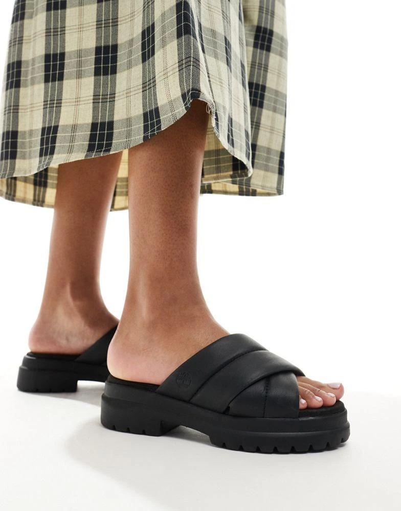 Timberland Timberland London Vibe strappy sandal in triple black 1