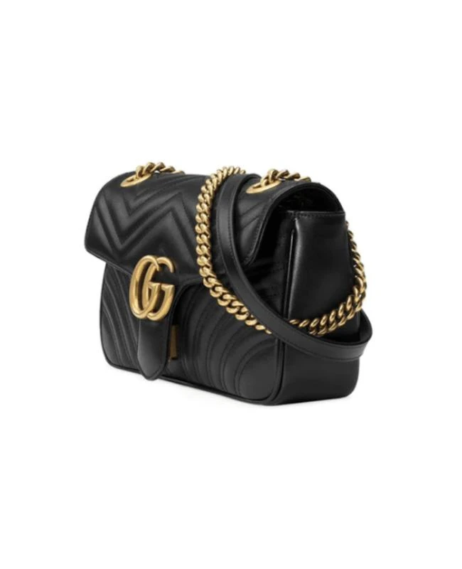 Gucci Gucci GG Marmont Small Black Leather Women's Shoulder Bag 443497 DTDIT 1000 6