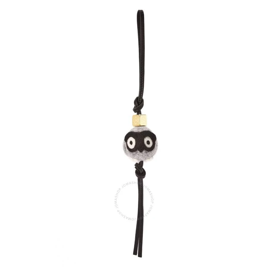 Loewe Owl Charm In Felt And Calfskin