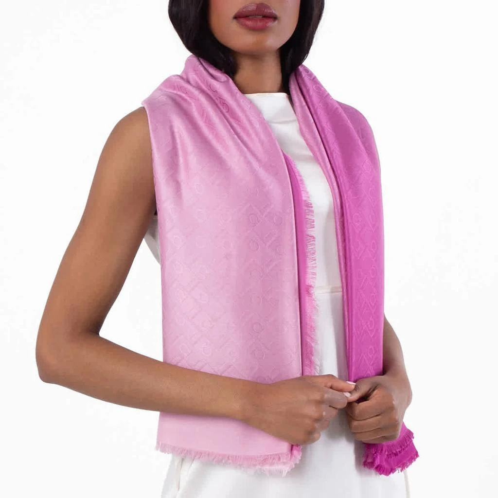 Salvatore Ferragamo Ferragamo Wool-Silk Monogram Shawl