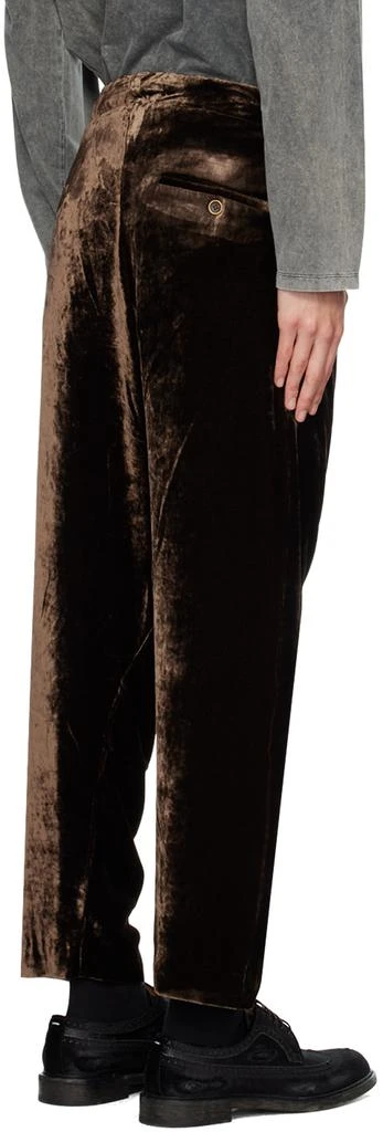 UMA WANG Brown Perch Trousers 3