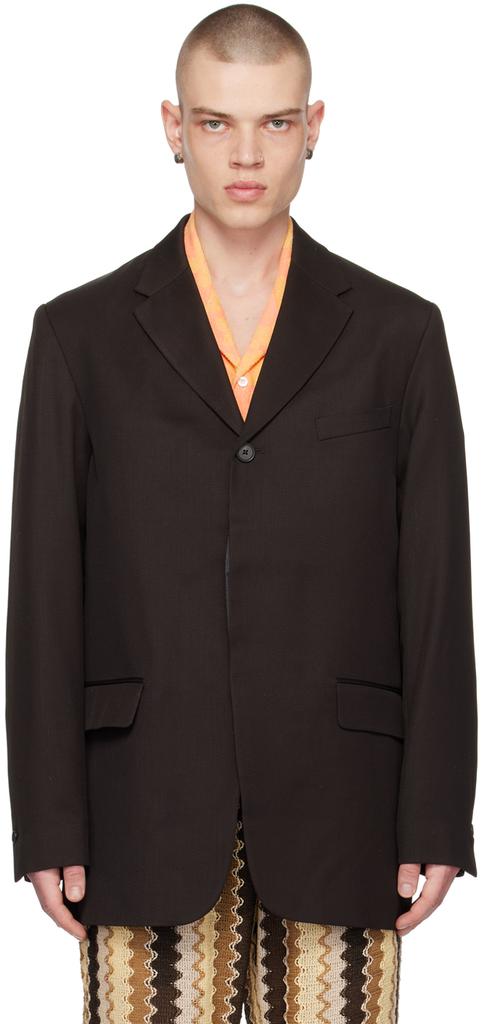 CMMN SWDN SSENSE Exclusive Brown Blazer