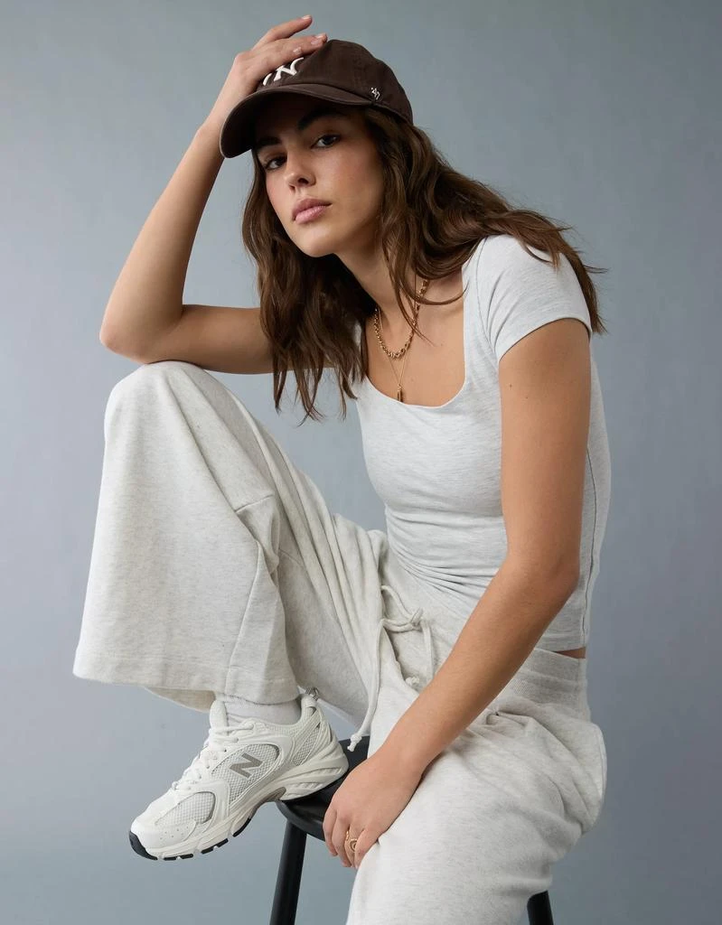AE AE Square Neck Hey Baby Tee 1