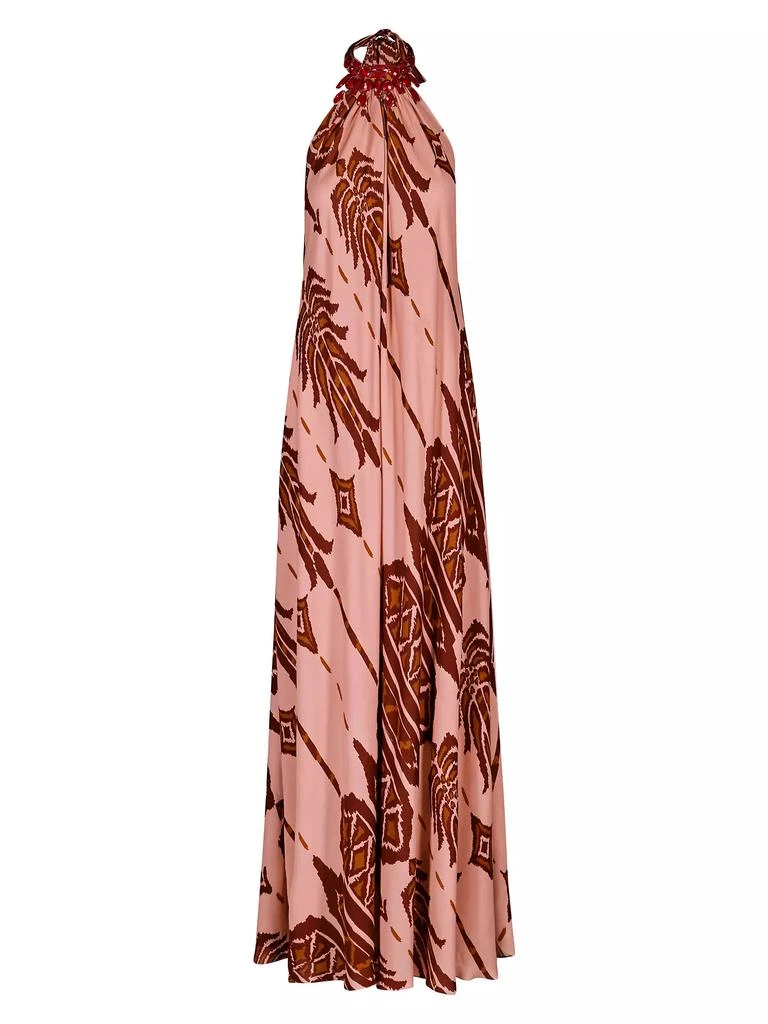 chinese dress ladies Anouk Silk Maxi Dress Wave Length  Hansen & Gretel