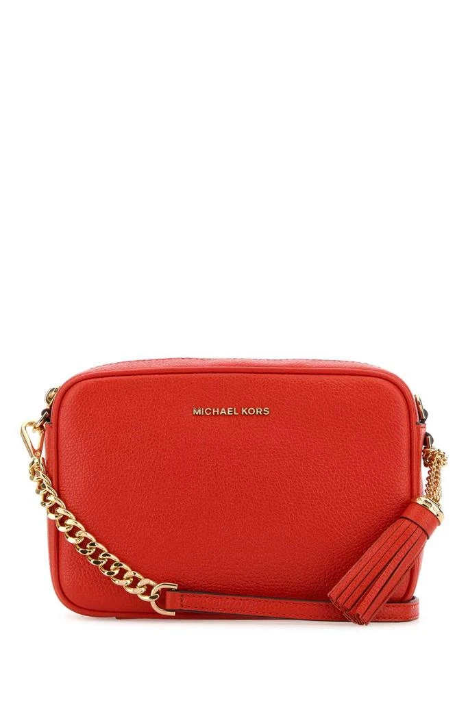 Michael Kors Coral Leather Medium Crossbody Bag 1