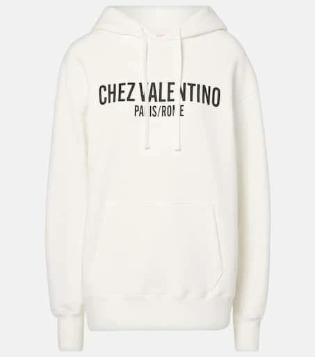 Valentino Printed cotton jersey hoodie 1