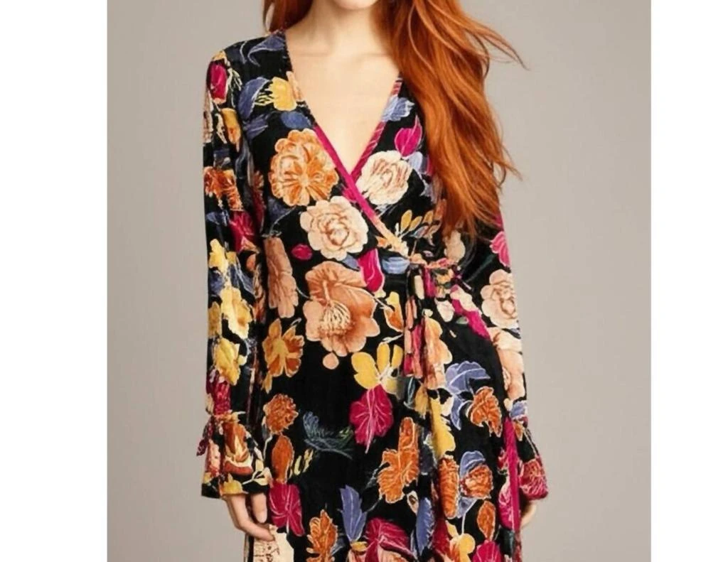 Shop Band Of The Free - Floral Hi-lo Wrap Maxi Dress on Sale at BeyondStyle   Get 51% Off Band Of The Free - Floral Hi-lo Wrap Maxi Dress with  Limited-Time Flash