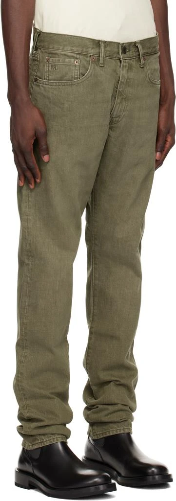 RRL Green Slim-Fit Jeans 4