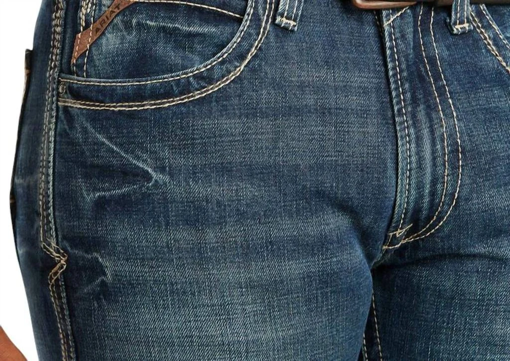 Ariat Men's M5 Slim Boundary Stackable Straight Leg Jean - Length: 42" In Gulch 4