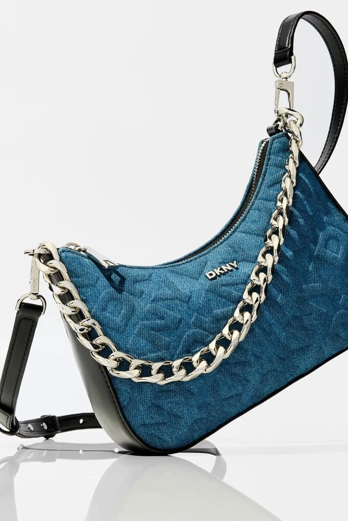 DKNY JENNA EMBOSSED DEMI CROSSBODY BAG 8