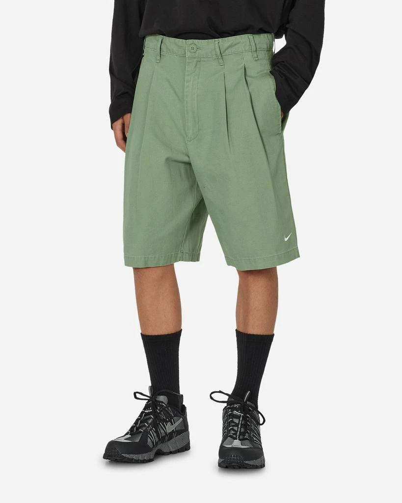 Nike Pleated Chino Shorts Oil Green 1